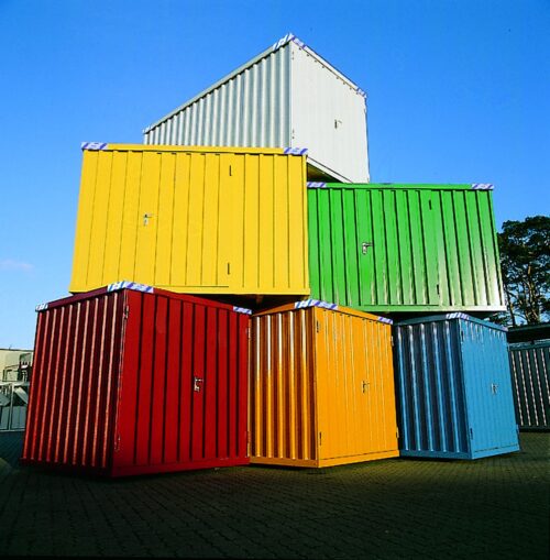 Außenlackierung für 3 Meter Container