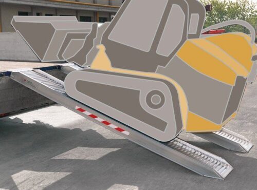 Alurampen 4,0 m / 7,200 t Auffahrschienen Auffahrrampen Rampen M170/40 mit oder ohne Rand